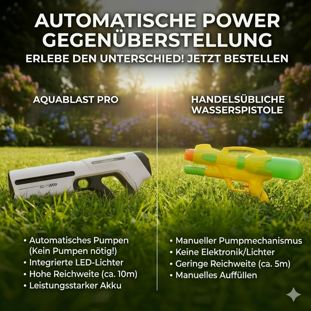 AquaBlast Pro | Elektrische Wasserpistole