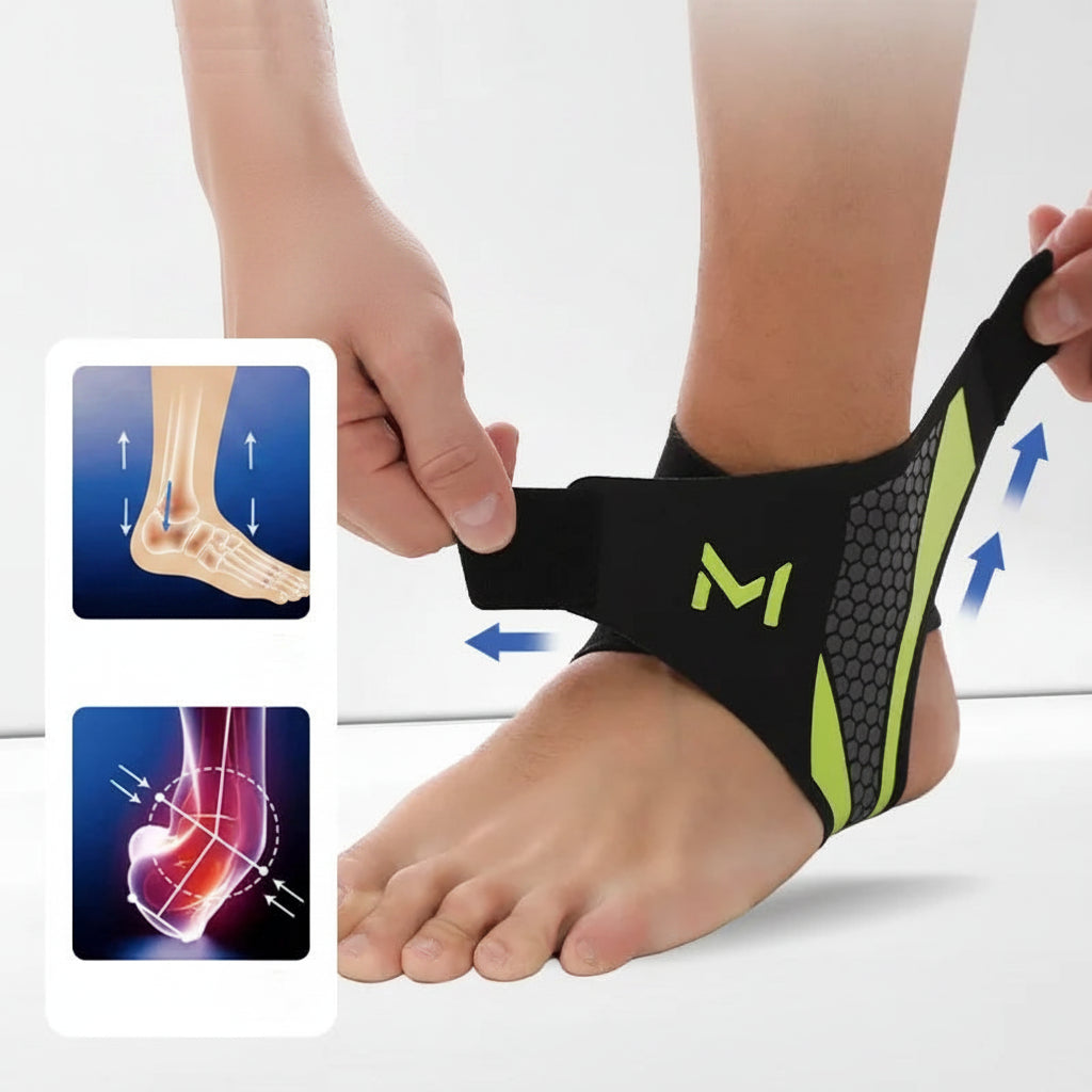 Ultimate Ankle Support: 1-2PCS Bandage Protector for Pain Relief, Plantar Fasciitis, and Soccer Compression